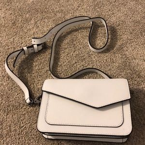 Botkier leather minimalist white crossbody bag